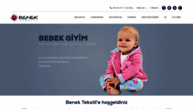 What Benektekstil.com website looked like in 2020 (3 years ago)