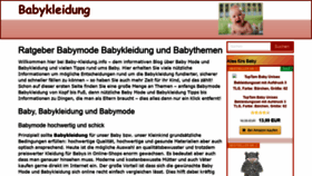 What Baby-kleidung.info website looked like in 2020 (3 years ago)