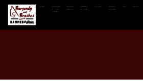 What Burgundyandbrushes.com website looked like in 2020 (3 years ago)