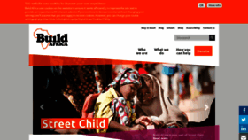 What Build-africa.org website looked like in 2020 (3 years ago)