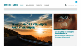 What Bausch.com.ar website looked like in 2020 (3 years ago)