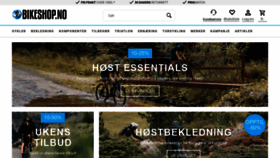 What Bikeshop.no website looked like in 2020 (5 years ago)
