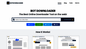 What Botdownloader.com website looked like in 2020 (3 years ago)