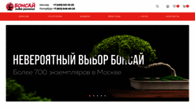 What Bonsay.ru website looked like in 2020 (3 years ago)