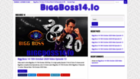What Biggboss14.io website looked like in 2020 (3 years ago)