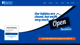 What Banksouthern.com website looked like in 2020 (3 years ago)