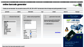 What Barcode-generator.de website looked like in 2020 (3 years ago)