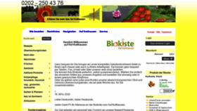 What Biokiste-hof-kotthausen.de website looked like in 2020 (3 years ago)