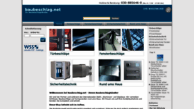 What Baubeschlag.net website looked like in 2020 (3 years ago)