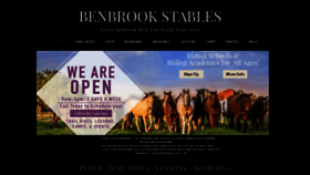 What Benbrookstables.com website looked like in 2020 (3 years ago)