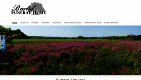 What Bartelfuneralhome.com website looked like in 2020 (3 years ago)