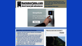 What Backdoorjobs.com website looked like in 2020 (3 years ago)