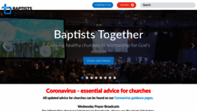 What Baptist.org.uk website looked like in 2020 (3 years ago)