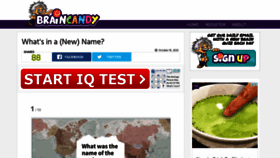 What Braincandy.net website looked like in 2020 (3 years ago)
