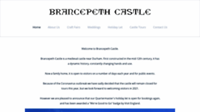 What Brancepethcastle.org.uk website looked like in 2020 (3 years ago)