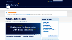 What Brokerzone.ie website looked like in 2020 (3 years ago)