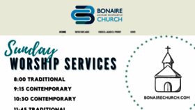 What Bonairechurch.com website looked like in 2020 (3 years ago)