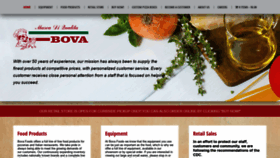 What Bovafoods.com website looked like in 2020 (3 years ago)