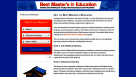 What Bestmastersineducation.com website looked like in 2020 (3 years ago)