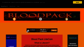 What Bloodpack.it website looked like in 2020 (3 years ago)