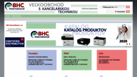 What Bhc-int.sk website looked like in 2020 (3 years ago)