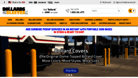 What Bollardsleeves.com website looked like in 2020 (3 years ago)