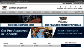 What Barksdalecadillac.com website looked like in 2020 (3 years ago)