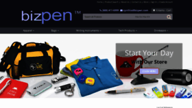 What Bizpen.com website looked like in 2020 (3 years ago)