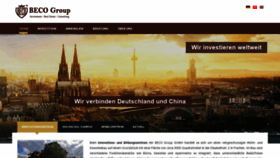 What Beco-group.de website looked like in 2020 (3 years ago)
