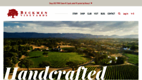What Beckmenvineyards.com website looked like in 2020 (3 years ago)