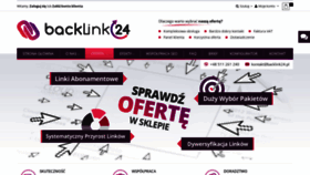What Backlink24.pl website looked like in 2020 (3 years ago)