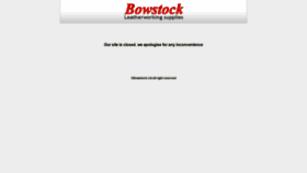 What Bowstock.co.uk website looked like in 2020 (3 years ago)