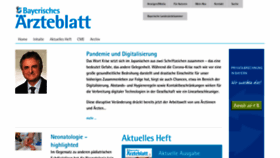 What Bayerisches-aerzteblatt.de website looked like in 2020 (3 years ago)