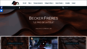 What Beckerfreres.com website looked like in 2020 (3 years ago)