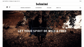 What Bohmimi.com website looked like in 2020 (3 years ago)