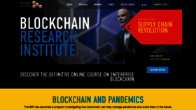 What Blockchainresearchinstitute.org website looked like in 2020 (3 years ago)