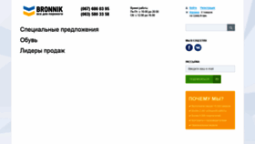 What Bronnik.biz website looked like in 2020 (3 years ago)