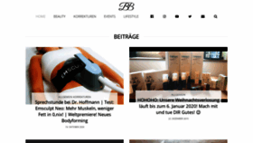 What Beautybloggerin.de website looked like in 2020 (3 years ago)