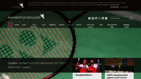 What Badmintonengland.co.uk website looked like in 2020 (3 years ago)