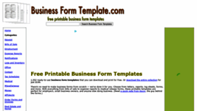 What Businessformtemplate.com website looked like in 2020 (3 years ago)