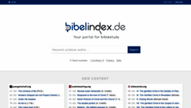 What Bibelindex.de website looked like in 2020 (3 years ago)