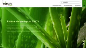 What Biopha-nature.com website looked like in 2020 (3 years ago)