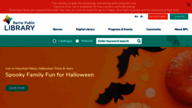 What Barrielibrary.ca website looked like in 2020 (5 years ago)