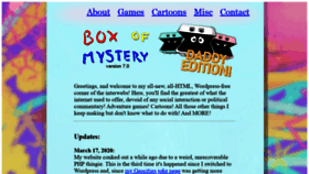 What Boxofmystery.com website looked like in 2020 (3 years ago)