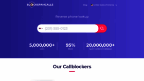 What Blockspamcalls.com website looked like in 2020 (3 years ago)