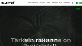 What Balentor.fi website looked like in 2020 (3 years ago)