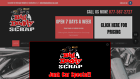 What Bigdaddyscrap.com website looked like in 2020 (3 years ago)
