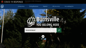 What Burnsville.org website looked like in 2020 (3 years ago)