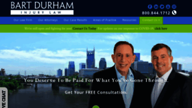 What Bartdurham.com website looked like in 2020 (3 years ago)