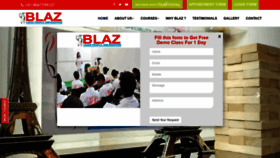 What Blazspokenenglish.com website looked like in 2020 (3 years ago)